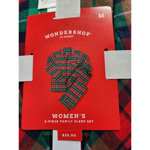 Wondershop Womens 2 Piece Holiday Flannel Pajamas Size M NWT. 2-SETS - Picture 4 of 7